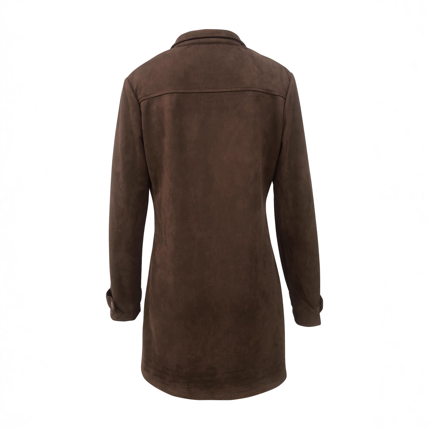 Giacca retrò casual in camoscio