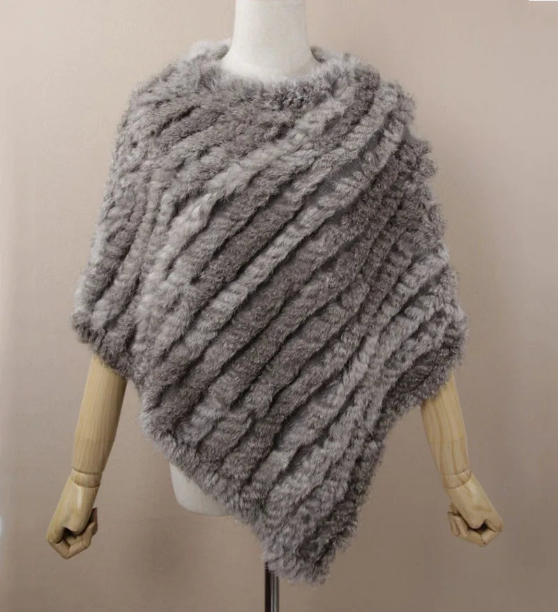 Poncho di Pelliccia sintetica