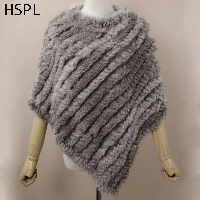Poncho di Pelliccia sintetica