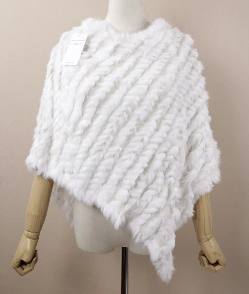 Poncho di Pelliccia sintetica
