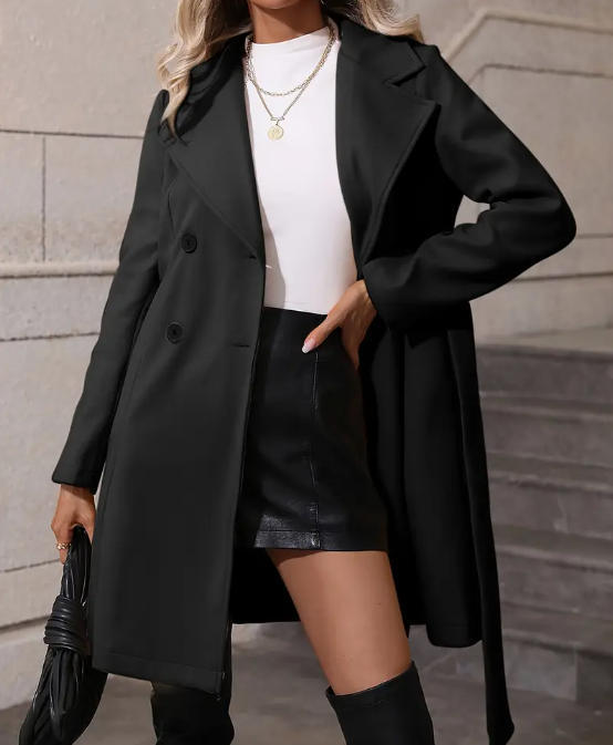 Cappotto con cintura