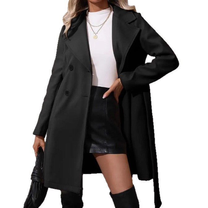 Cappotto con cintura