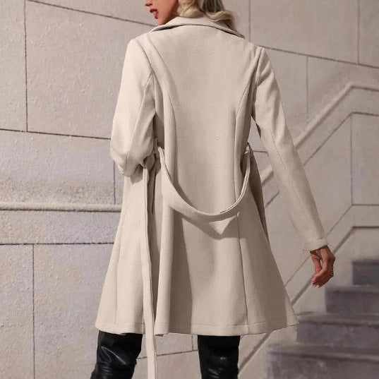 Cappotto con cintura