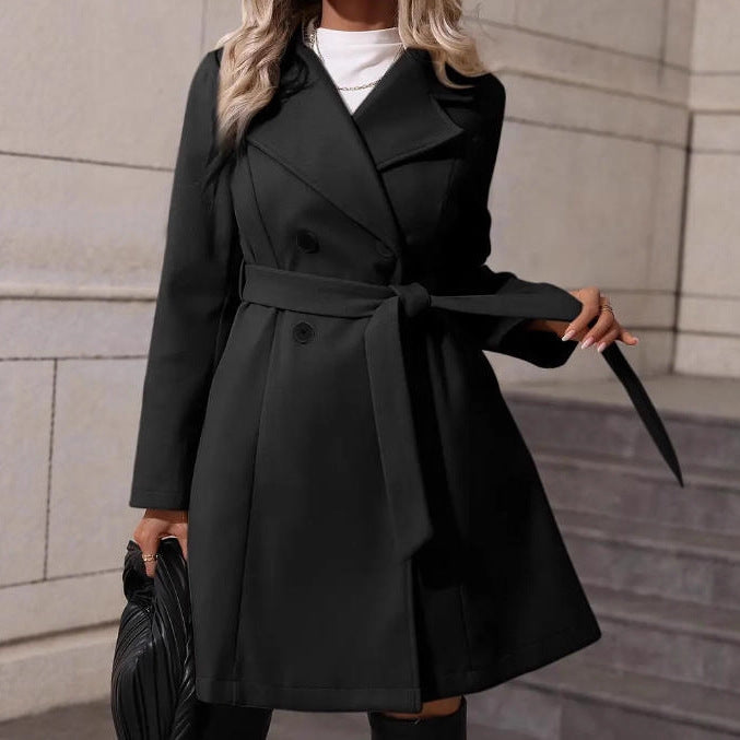 Cappotto con cintura