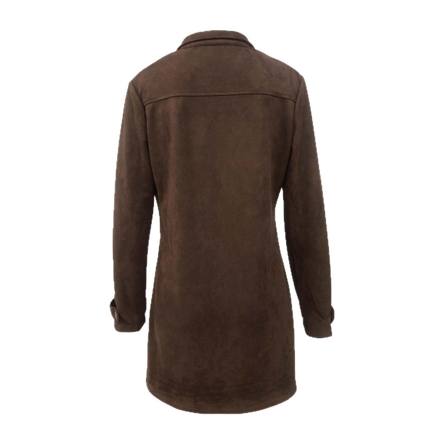Giacca retrò casual in camoscio