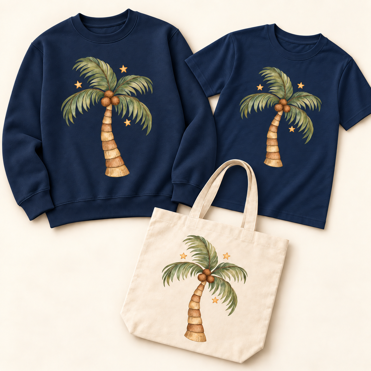 Storybook — Alphabet Palm — Navy apparel preview