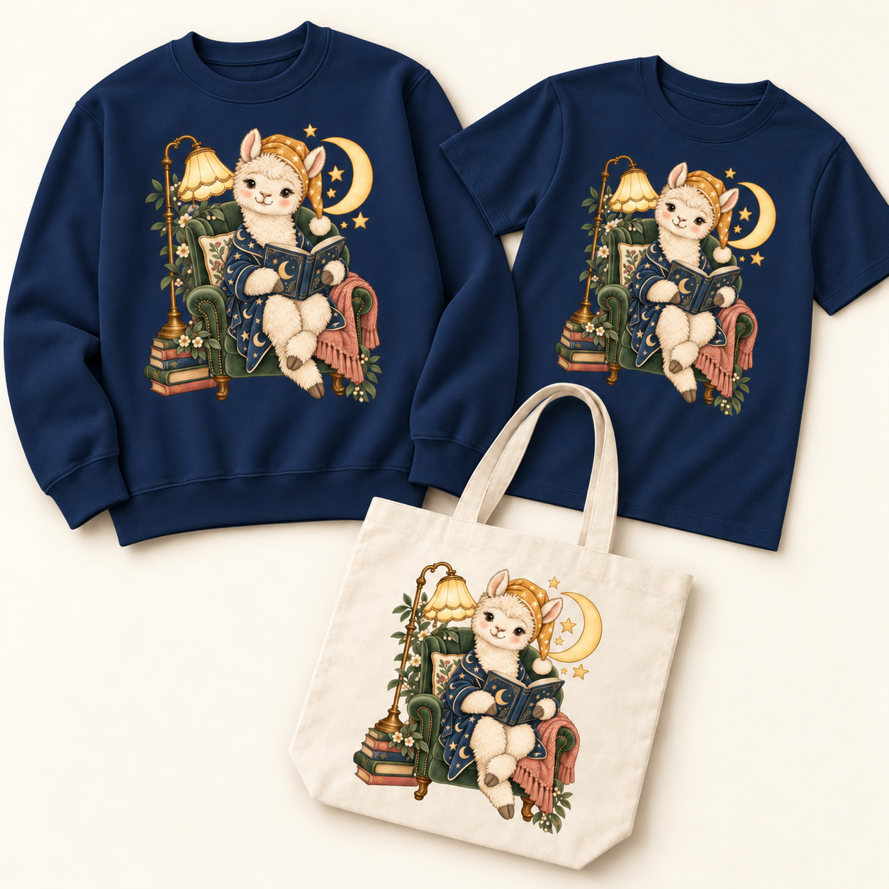 Storybook — Moonlight Alpaca Reader — Navy apparel preview