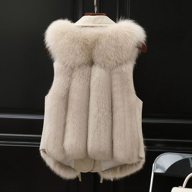 Short Faux Fur Vest