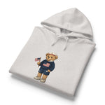 Women's USA Bear Hoodie — Patriotic Teddy Graphic Pullover