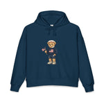 Women's USA Bear Hoodie — Patriotic Teddy Graphic Pullover