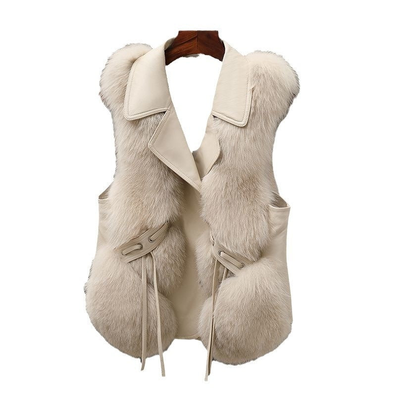 Short Faux Fur Vest