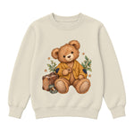 Storybook — Button Bear and the Golden Cardigan — Girls' Sweatshirt / Natural Heather
