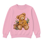 Storybook — Button Bear and the Golden Cardigan — Girls' Sweatshirt / Pink