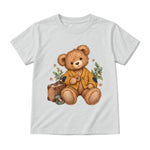 Storybook — Button Bear and the Golden Cardigan — Youth T-Shirt / Ash
