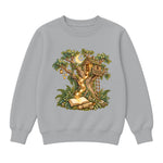 Storybook — Magical Treehouse with Golden Page Sparks — Boys' Sweatshirt / Athletic Heather