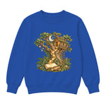 Storybook — Magical Treehouse with Golden Page Sparks — Boys' Sweatshirt / Royal