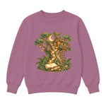 Storybook — Magical Treehouse with Golden Page Sparks — Girls' Sweatshirt / Mauvelous