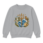 Storybook — Mythic Trident and Bronze Owl — Boys' Sweatshirt / Athletic Heather