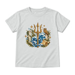 Storybook — Mythic Trident and Bronze Owl — Youth T-Shirt / Ash