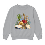 Storybook — Brass Bell, Guest Ledger, and Luggage — Boys' Sweatshirt / Athletic Heather