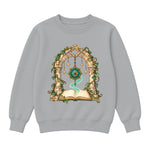 Storybook — Magical Compass in a Vine-Covered Arch — Boys' Sweatshirt / Athletic Heather