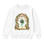 Storybook — Magical Compass in a Vine-Covered Arch — Boys' Sweatshirt / White