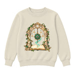 Storybook — Magical Compass in a Vine-Covered Arch — Girls' Sweatshirt / Natural Heather