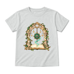 Storybook — Magical Compass in a Vine-Covered Arch — Youth T-Shirt / Ash