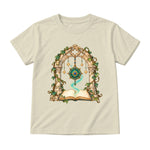Storybook — Magical Compass in a Vine-Covered Arch — Youth T-Shirt / Natural