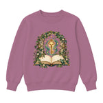Storybook — Luminous Key Beneath the Ivy Arch — Girls' Sweatshirt / Mauvelous