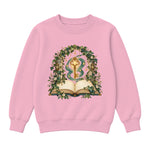 Storybook — Luminous Key Beneath the Ivy Arch — Girls' Sweatshirt / Pink