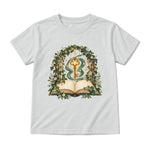 Storybook — Luminous Key Beneath the Ivy Arch — Youth T-Shirt / Ash