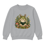 Storybook — Mossy Woodland Reader Under Ferns — Boys' Sweatshirt / Athletic Heather