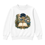 Storybook — Starlit Labyrinth Book Voyage — Boys' Sweatshirt / White