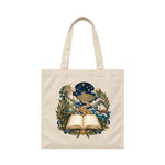 Storybook — Starlit Labyrinth Book Voyage — Canvas Tote / Natural