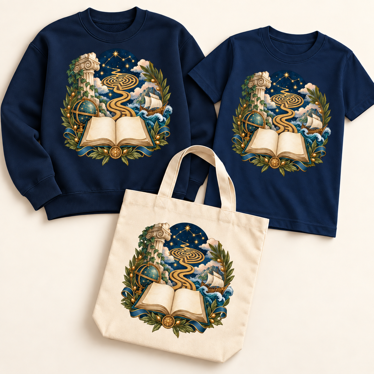 Storybook — Starlit Labyrinth Book Voyage — Navy apparel preview
