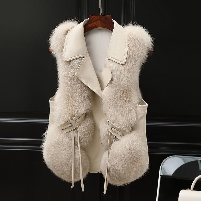 Short Faux Fur Vest