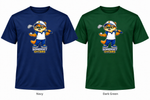 Somerset Avenir Golf B Short Sleeve Performance T-Shirt generated garment mockups in Navy and Dark Green.