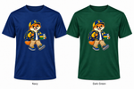 Somerset Avenir Student & Books Short Sleeve Performance T-Shirt generated garment mockups in Navy and Dark Green.