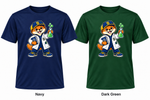 Somerset Avenir Science Short Sleeve Performance T-Shirt generated garment mockups in Navy and Dark Green.