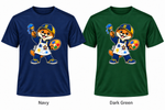 Somerset Avenir Art & Painting Short Sleeve Performance T-Shirt generated garment mockups in Navy and Dark Green.