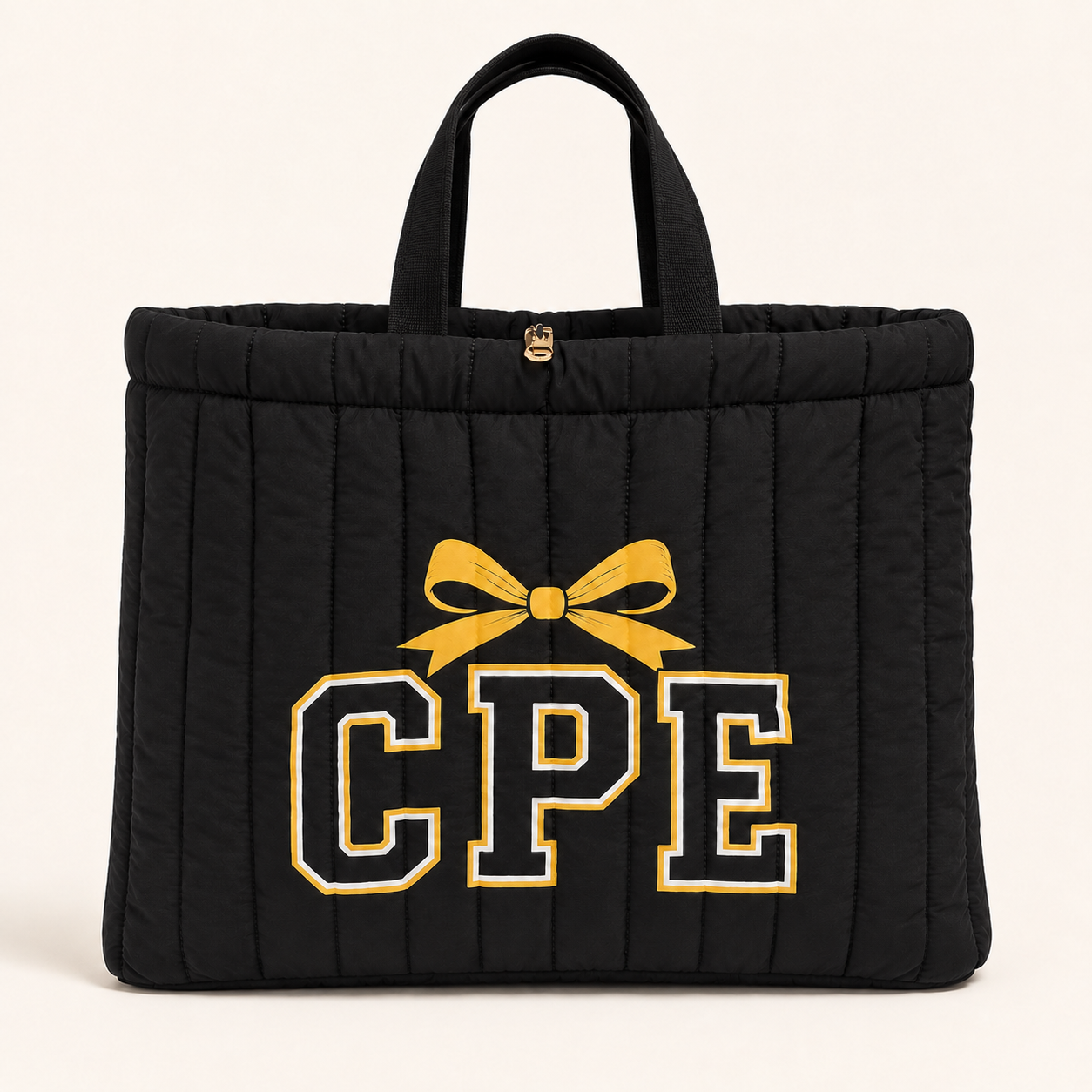 CPE Puff Glitter Bag