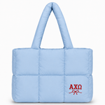 Alpha Chi Omega Large Puff Tote Bag