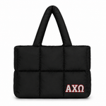 Alpha Chi Omega Large Puff Tote Bag