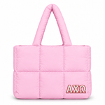 Alpha Chi Omega Large Puff Tote Bag