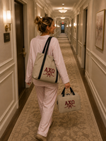 Alpha Chi Omega Dorm Accessories Set with Carry All Tote and Makeup Bag