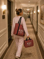 Alpha Chi Omega Dorm Accessories Set with Carry All Tote and Makeup Bag