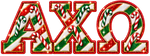 Alpha Chi Omega AXO Candy Cane Sweatshirt