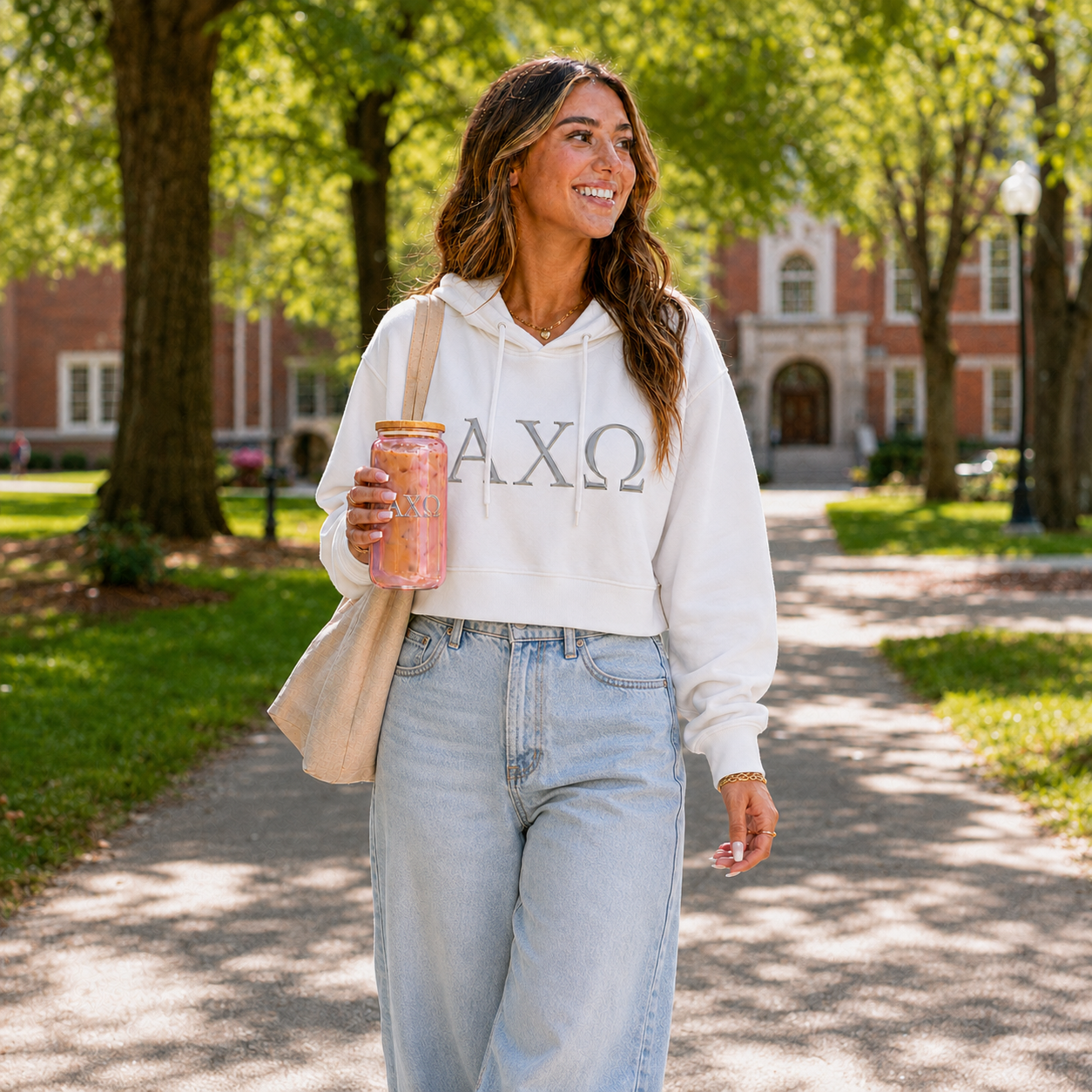 Alpha Chi Omega Iced Coffee or Soft Drink Cup