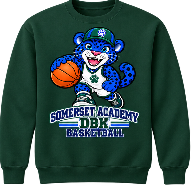 Somerset Academy DBK Basketball Sweatshirt Dark Green